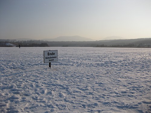 Olbersdorfer See bei Dauerfrost Olbersdorfer See bei Dauerfrost