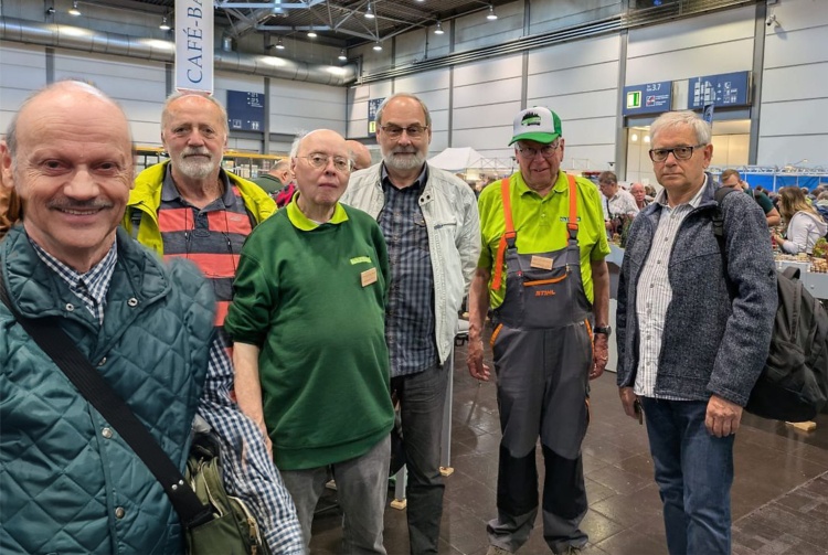 Gruppenbild vom Treffen Villinger und Zittauer Modelleisenbahner