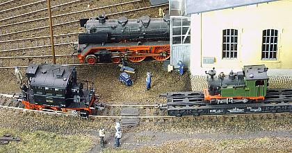 das Bahnbetriebswerk f&uuml;r die Dampfloks