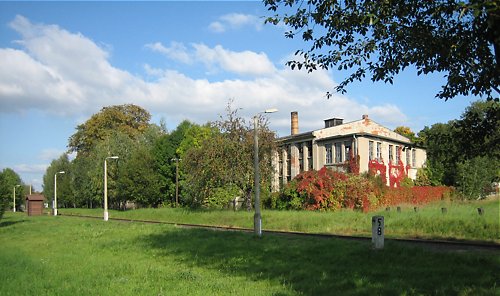 Blick zur Gie&szlig;erei Bibrack