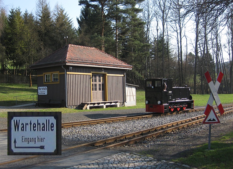ehemalige G&uuml;terabfertigung Jonsdorf als Wartehalle