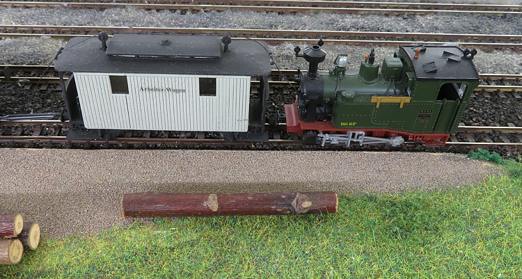 Arbeiterwagen diente dem Personentransport