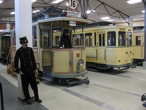 Im Museum der historischen Strassenbahnen